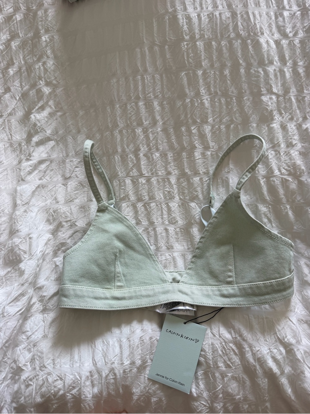Calvin Klein Mint Green Triangle Bralette